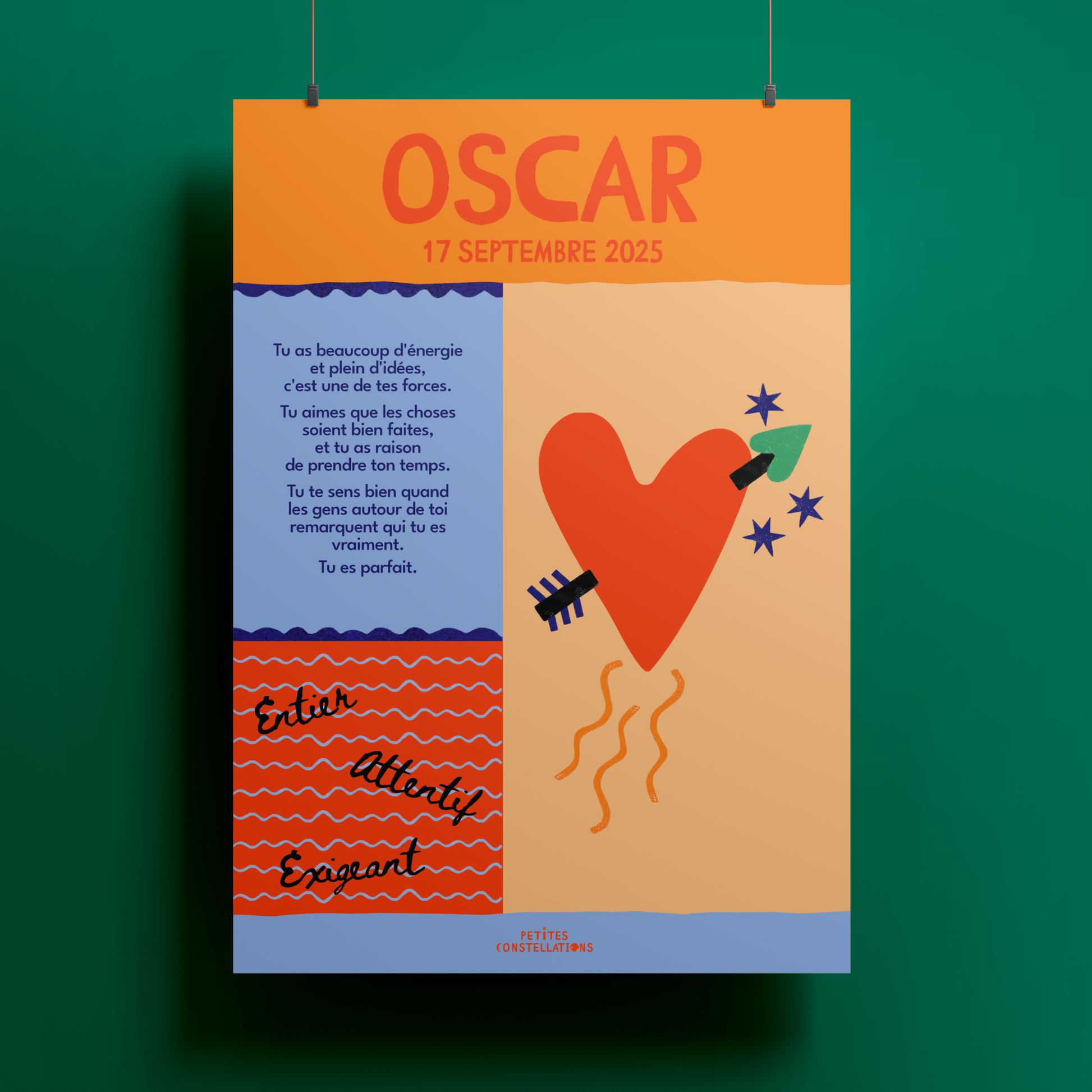 Mon Coeur - l'affiche petits blocs
