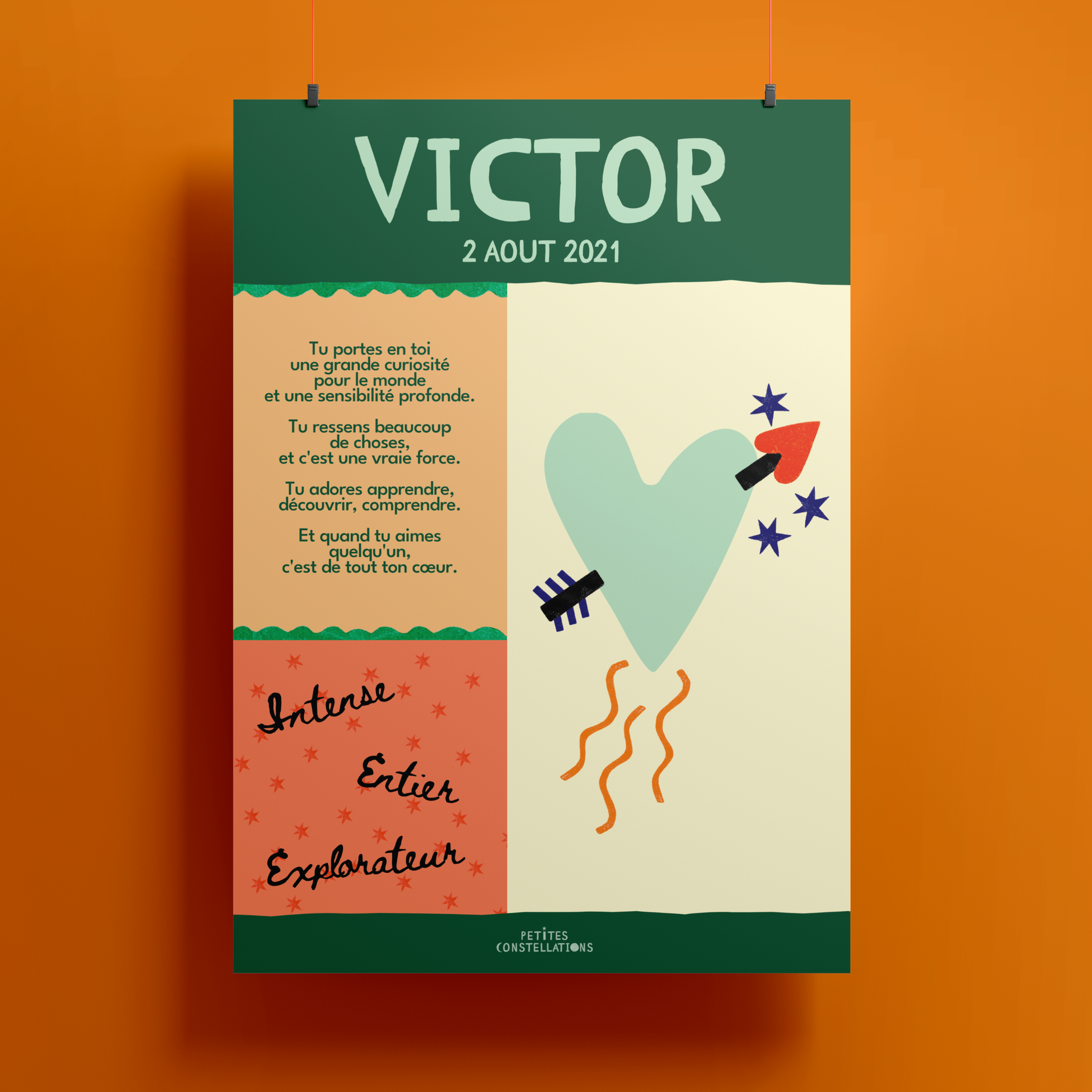 Mon Coeur - l'affiche petits blocs